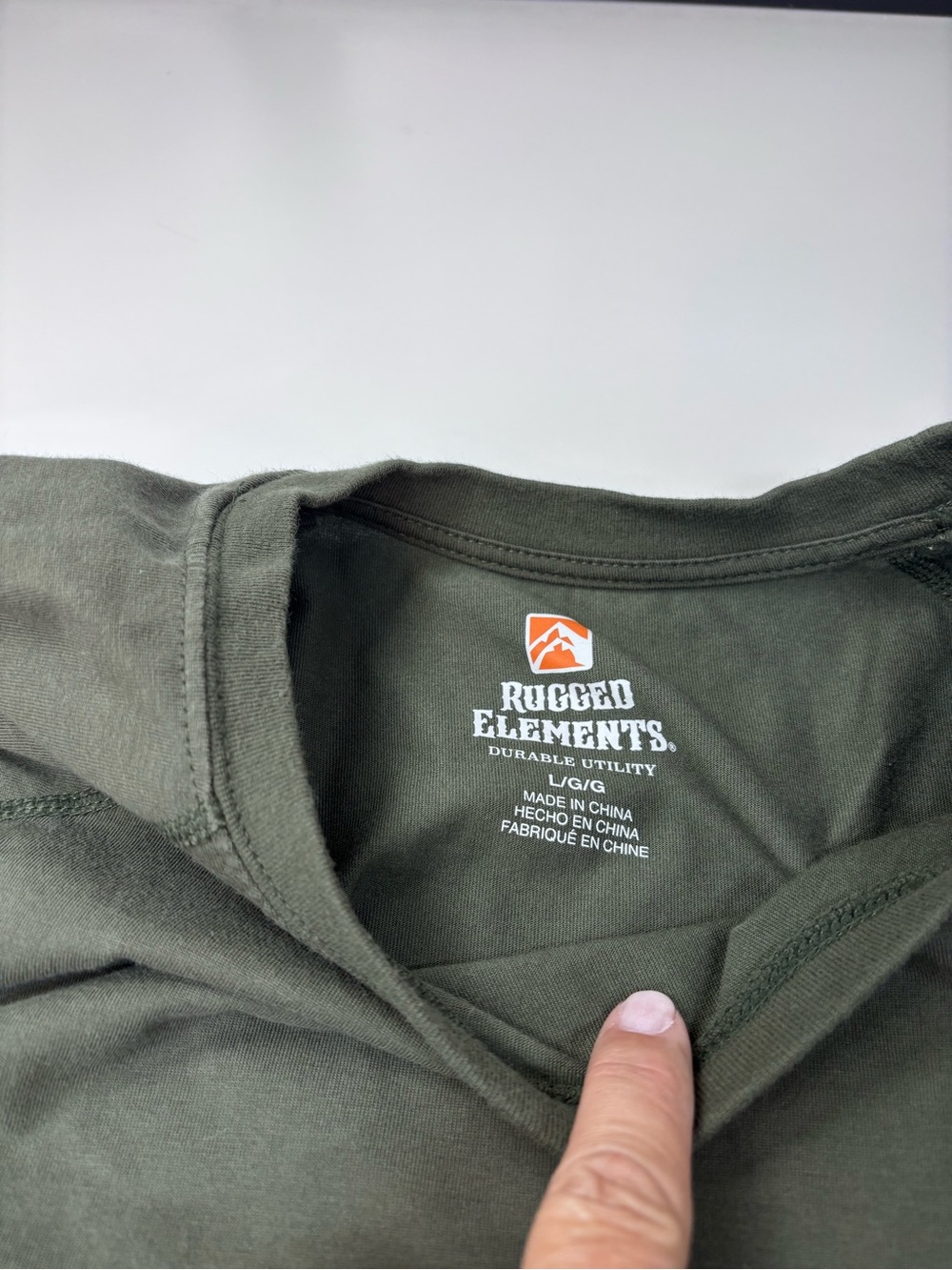 Rugged Elements Men's Short-Sleeve Pocket Tee — Olive Green NWOT - Picture 3 of 16